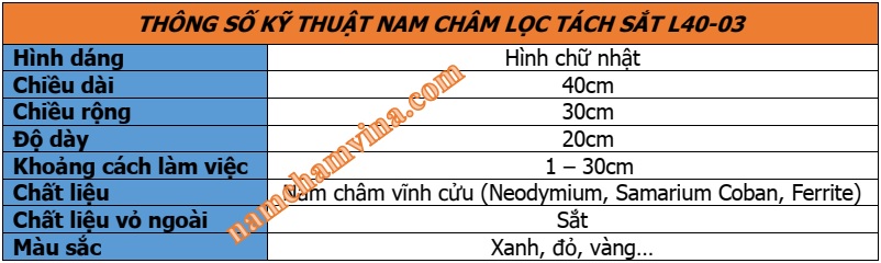 Thong-so-ky-thuat-nam-cham-loc-tach-sat-L40-03
