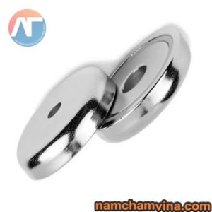 Alternative view of Nam châm nồi bọc inox lỗ thẳng D16mm