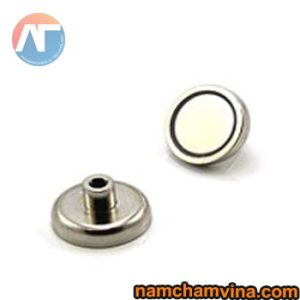Alternative view of Nam châm nồi bọc inox lỗ ren trong D16mm